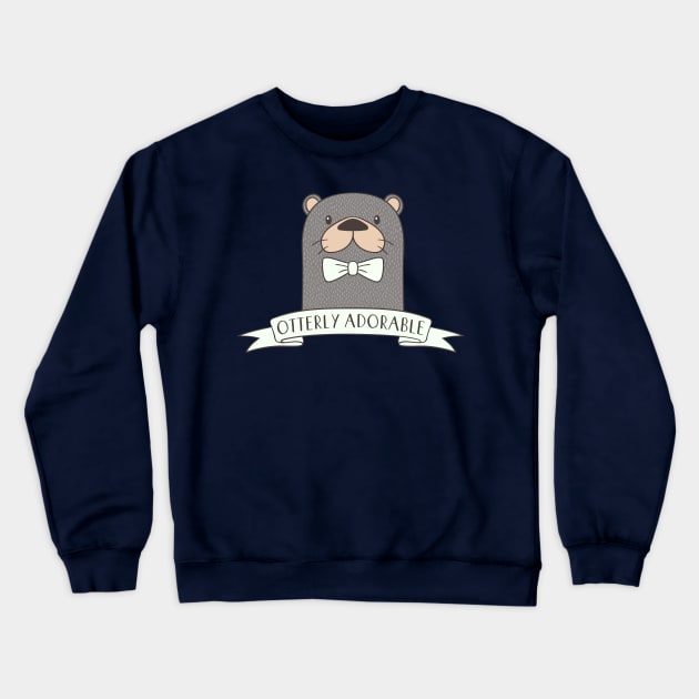 Otterly Adorable Crewneck Sweatshirt by Liberty Art